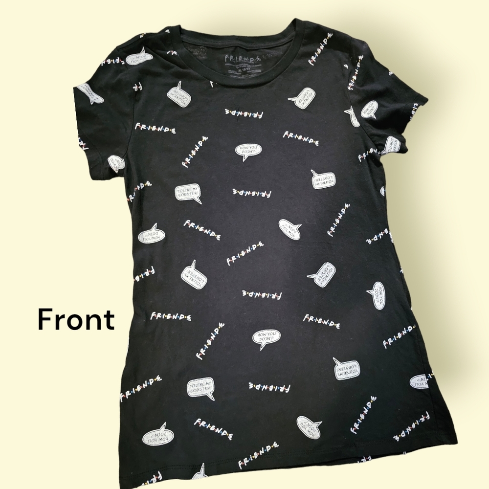 Friends TV Show T-Shirt All Over Print Junior Size 15/17